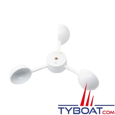 Nasa Marine - Godets blancs (3 coupelles) pour girouettes V2, sans fil et TACTICAL