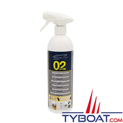 Nautic-Clean - 02 - Déjaunissant coque -  750 ml (vaporisateur)