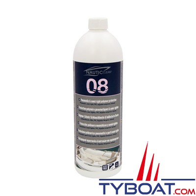 Nautic-Clean - 08 - Protection polymère pour pneumatiques et semi rigides - 1 Litre