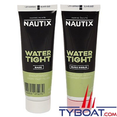 Nautix - Mastic époxy Watertigh - séchage rapide - tube 0,25 Litre