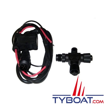 Navico - Câble alimentation réseau NMEA2000 et connecteur T pour B&G, Simrad, Lowrance - N2K-PWR-RD