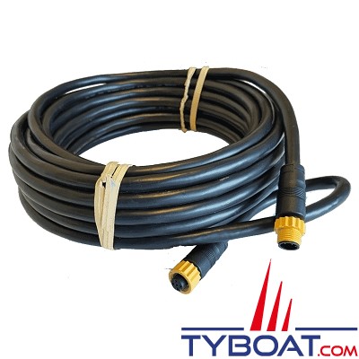 Navico - Câble NMEA2000 faible perte - longueur 20 mètres - prises Micro-C Mâle/Femelle