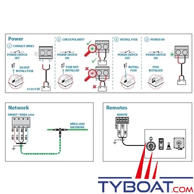 Navico - Pilote automatique NAC-3 (B&G / Simrad) / Compas Précision-9 / Capteur angle de barre RF25N / Kit réseau NMEA2000