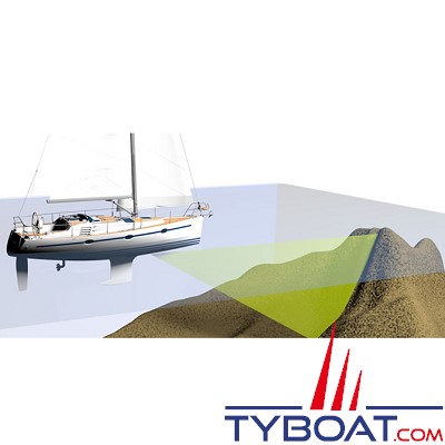 Navico - Sonde traversante ForwardScan avec sabot et kit de montage