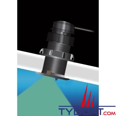 Navico - Sonde traversante plastique DST810 GEN2 - 235 KHz - Triducer profondeur/vitesse/température - NMEA2000 - Connecteur Micro-C / Bluetooth