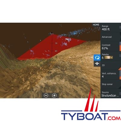 Navico - Sondeur StructureScan 3D CHIRP pour Simrad / Lowrance / B&G  - Avec sonde tableau arrière