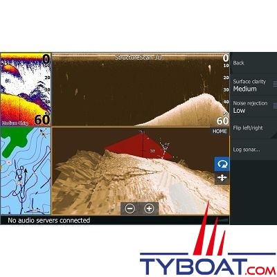 Navico - Sondeur StructureScan 3D CHIRP pour Simrad / Lowrance / B&G  - Avec sonde tableau arrière