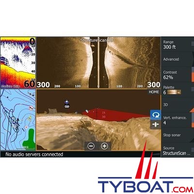 Navico - Sondeur StructureScan 3D CHIRP pour Simrad / Lowrance / B&G  - Avec sonde tableau arrière