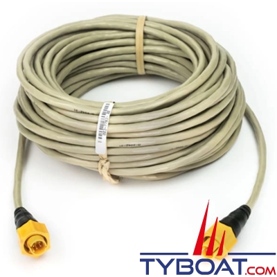 B&G Simrad Lowrance - Câble Ethernet 15m (50ft) - prise jaune 5 broches