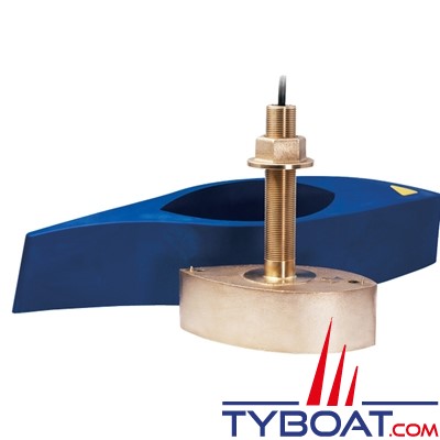 Raymarine - Sonde CHIRP B275LHW WIDE (basses et hautes fréquences) DT XID 42-65 / 150-250 kHz - 1KW - Traversante bronze