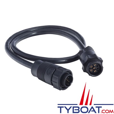 Navico - Câble adaptateur sonde connecteur bleu 7 Pin vers appareil connecteur noir XSonic 9 Pin - B&G/Simrad/Lowrance