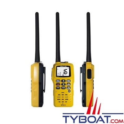 Navicom - VHF portable RT411+ - 6W - Etanche IPX6 et flottante 