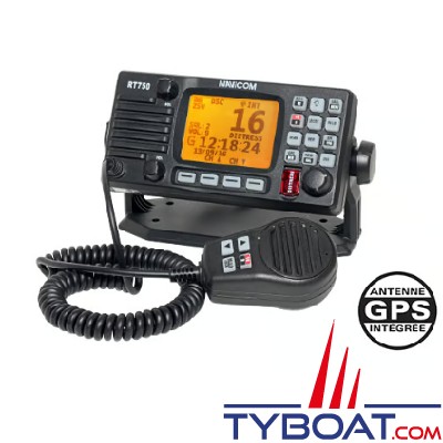 Navicom - VHF fixe RT750 avec antenne GPS intégrée