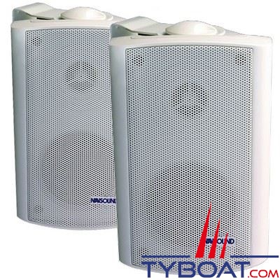 Navsound - Enceintes Allegro - 50 Watts 4 Ohms - 177x115mm - IPX7 - blanc (la paire)