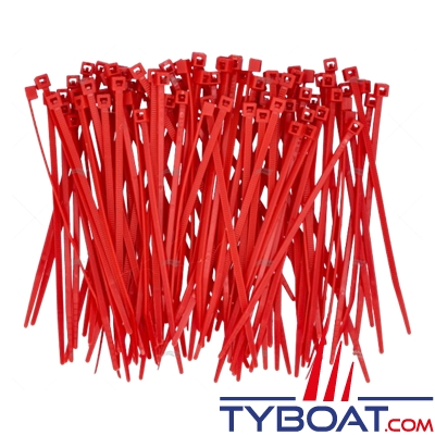 Norma - Colliers de fixation  NORMAFIX® -  2,5 x  98 mm Rouge par 100