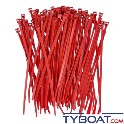 Norma - Colliers de fixation  NORMAFIX® -  3,6 x 140 mm Rouge par 100