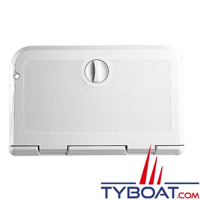 Nuova Rade - Trappe de rangement pour VHF/radio - 180 x 285 mm extérieures - Blanche