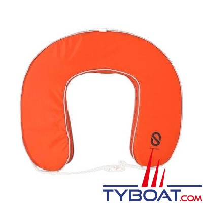 Ocean Safety - Bouée fer à cheval déhoussable - orange 
