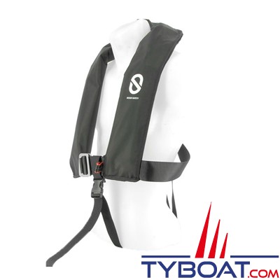 Ocean Safety - Gilet gonflable automatique UML PL01 - 165 N - avec harnais - Noir
