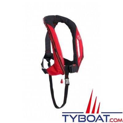 Ocean Safety - Gilet gonflable Sport ADV - automatique UML - 170 N - sans harnais - Rouge et noir carbone