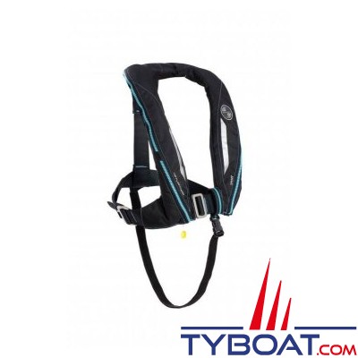 Ocean Safety - Gilet gonflable Sport ADV - manuel - 170 N - avec harnais - Noir carbone