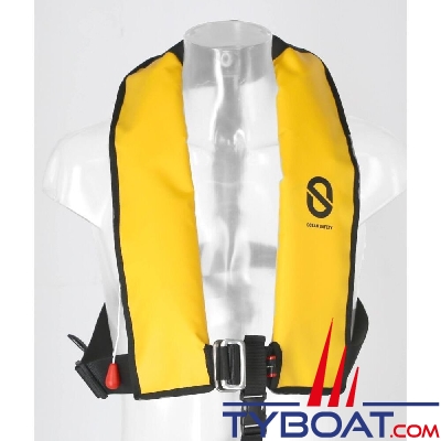 Ocean Safety - Gilet gonflable XF automatique - 170 N - avec harnais - Jaune PVC