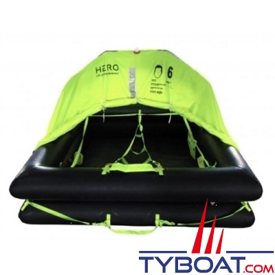Ocean Safety - Radeau côtier HERO 6 places - Container