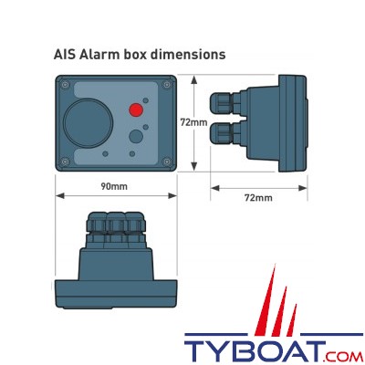 Océan Signal - ALARM-AIS Boîte d'alarme AIS MOB et AIS SART