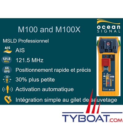 Océan Signal - Balise de détresse (MSLD) M100 MOB PROFESSIONNEL