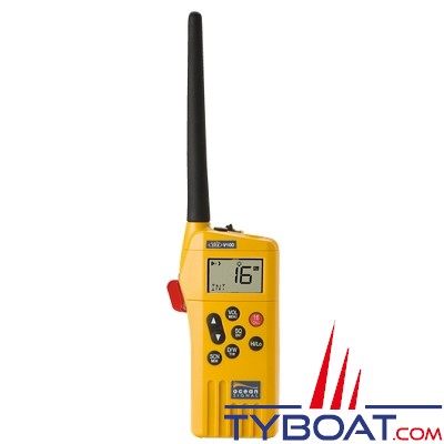 Ocean Signal - VHF V100A GMDSS + pile lithium + Batterie Rechargeable + Chargeur + connecteur pour accessoires externes