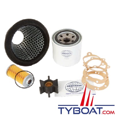 Orbitrade -Kit entretien compatible moteur Yanmar 2QM20/3QM30/3HM