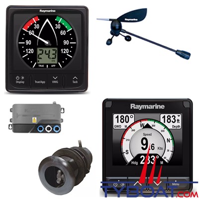 Pack Raymarine i60+i70s (instrument couleur, capteur vent, DST800, convertisseur ITC-5)