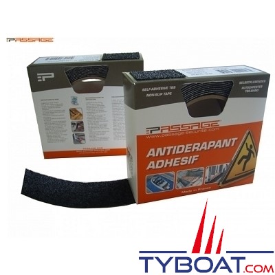 PASSAGE - Antidérapant adhésif - TBS 10 - 10 mètres x 320 mm - Epaisseur 1.6 mm - Blanc