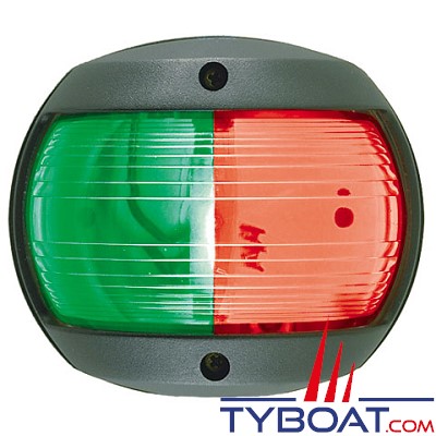 PERKO - 0170 SERIES - Feu de navigation Bi-color - Rouge/Vert - Noir - 12 Volts