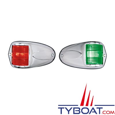 PERKO - 1264 SERIES - Paire de Feux de navigation - Bâbord et tribord - Chrome