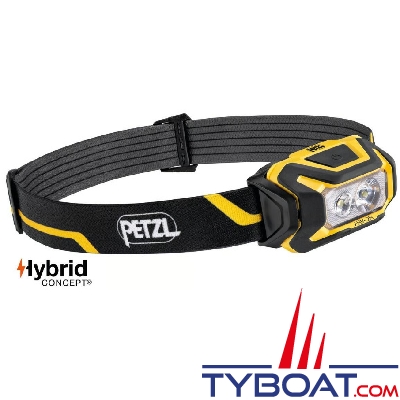 Petzl - Lampe frontale ARIA 2R PRO - livrée avec Accu Core - Jaune /Noir