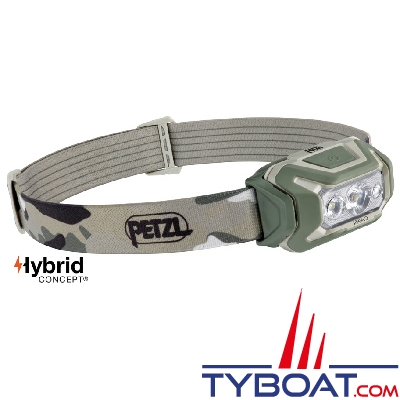 Petzl - Lampe frontale ARIA 2R RGB, livrée avec piles - CAMO