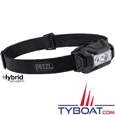 Petzl - Lampe frontale ARIA 2R RGB, livrée avec piles - Noir