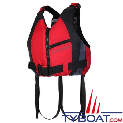 Plastimo - Aide à la flottabilité Typhoon Amrok - multi-sports - 50 newtons - rouge/noir - taille  M/L - 50-70 Kg