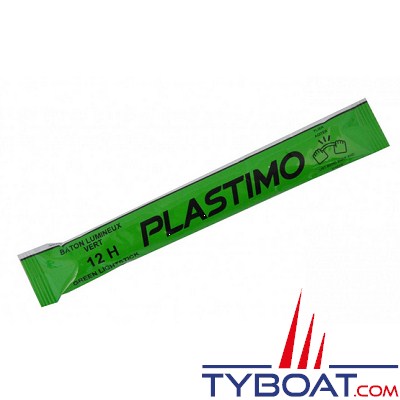 PLASTIMO - Bâtons lumineux - vert - 12h - 10 pièces