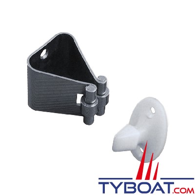 Plastimo - Bloqueur de porte - Inox / Nylon - 27 x 28 x 37 mm