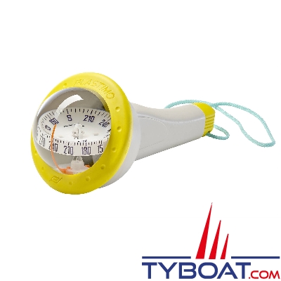 Plastimo - Compas Iris 100 - Jaune avec éclairage