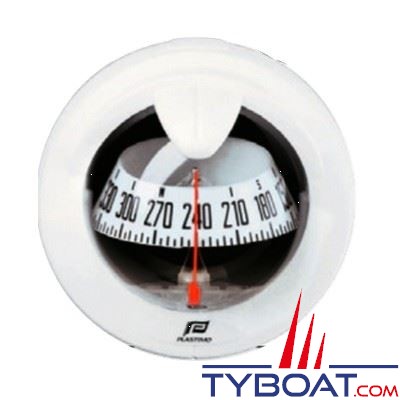 Plastimo - Compas Offshore 75 cloison verticale ou inclinée 20/90° - noir rose gris pâle