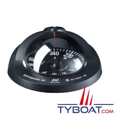 Plastimo - Compas Offshore  95 à encastrer - noir rose plate noire
