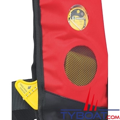 Plastimo - Gilet gonflable automatique PILOT 165 - rouge - système hydrostatique Hammar - sans harnais (ISO 12402-3) - sans sous-cutale