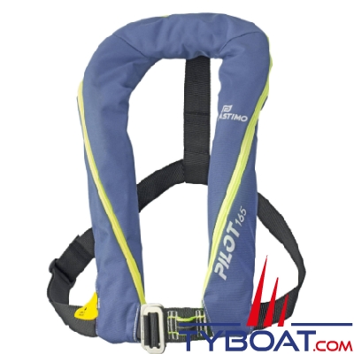 Plastimo - Gilet gonflable PILOT 165 Bleu - Hydrostatique Hammar avec harnais