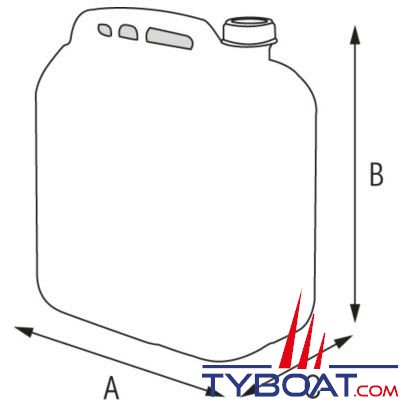 PLASTIMO - Jerrican à bec verseur 10 litres