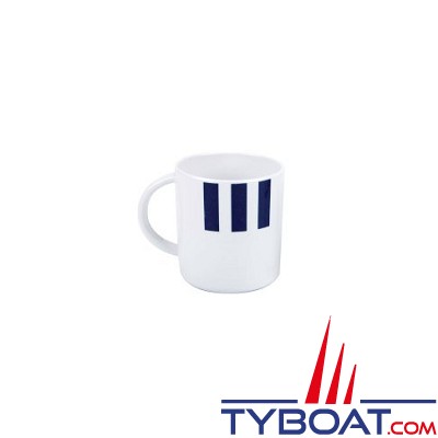 Plastimo - Mug Ø 8,5 cm - Mélamine - Boîte de 6 - Marina