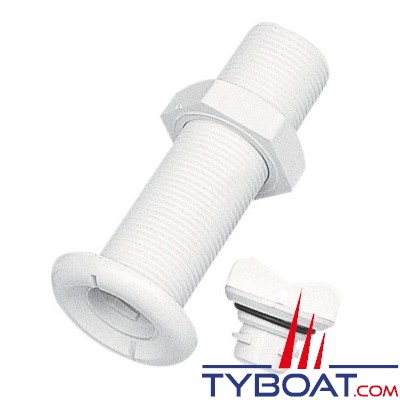 Plastimo - Nâble polyamide blanc pour vissage sur double coque - par 10