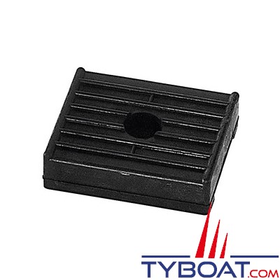 PLASTIMO - Patins caoutchouc pour remorque - 120 x 100 x 40 mm